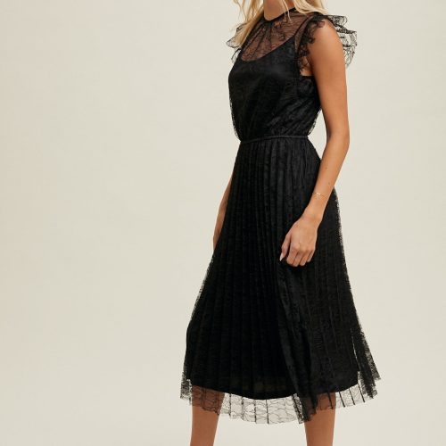 lacepleatedmididress1